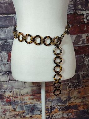 Tortoise Shell Circles Link Style Belt